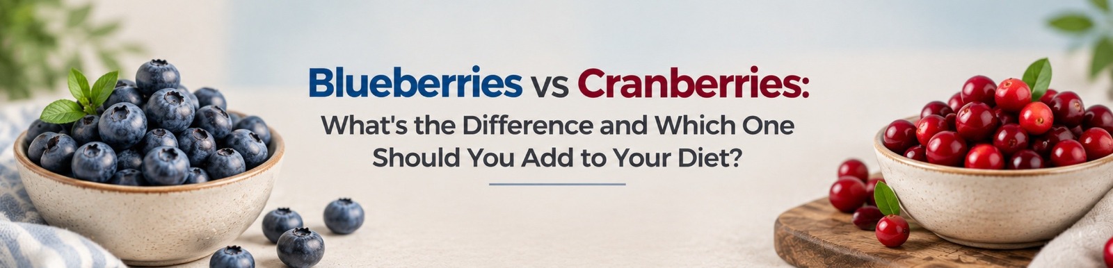 Blueberries vs Cranberries: What’s the Difference and Which One Should You Add to Your Diet?