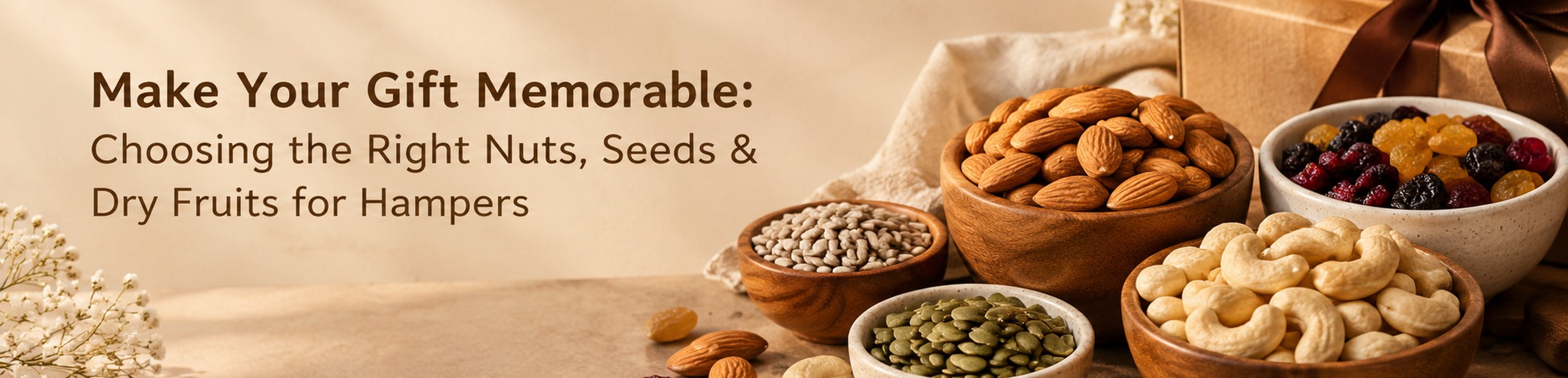 Make Your Gift Memorable: Choosing the Right Nuts, Seeds & Dry Fruits for Hampers