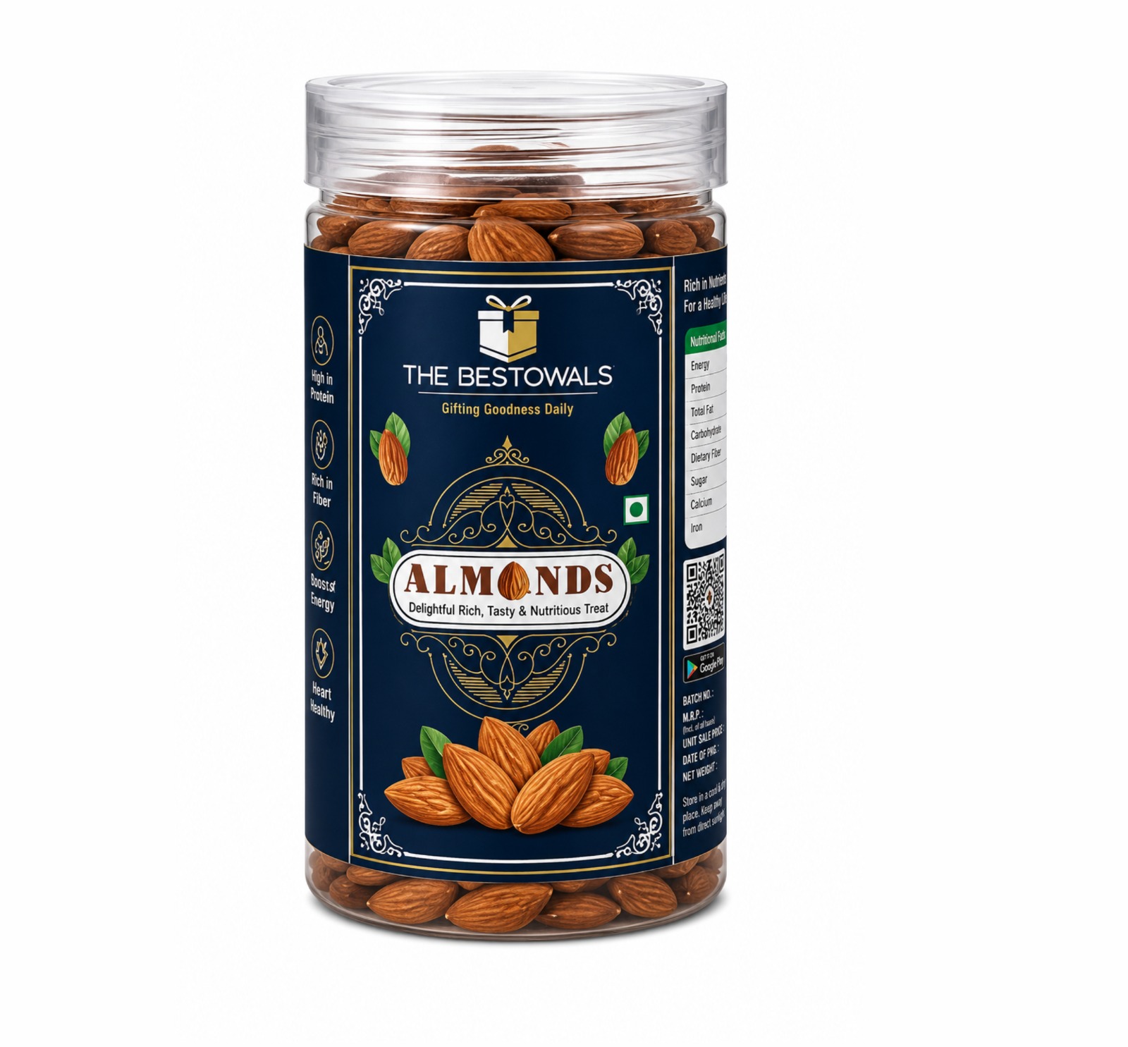 Almonds Jar 180Gm