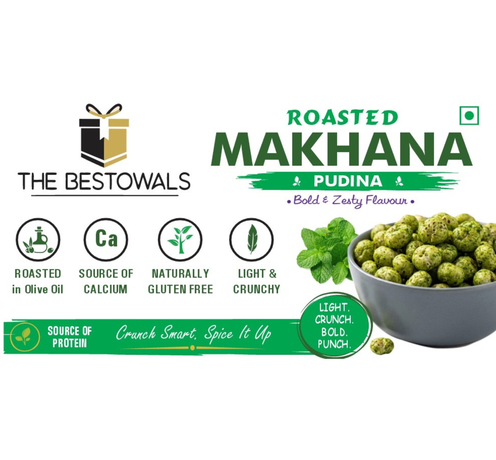 Roasted Makhana 90 Gm(Pudina)